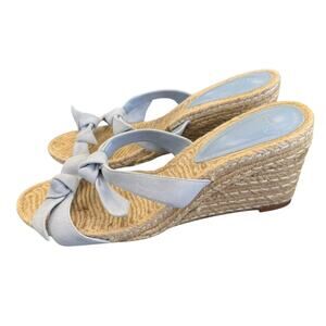 Alexandre Birman POWDER BLUE WEDGES 37.5